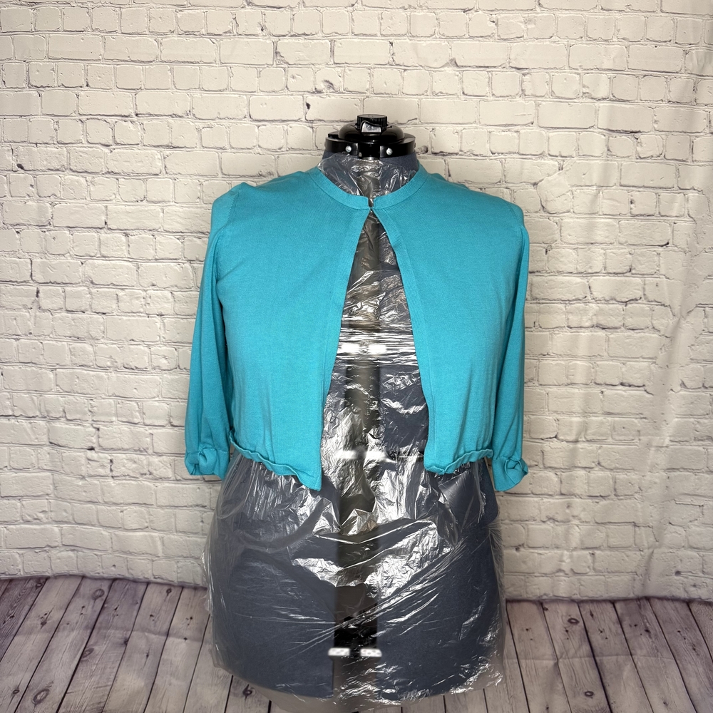 Talbots Teal Shrug Sweater